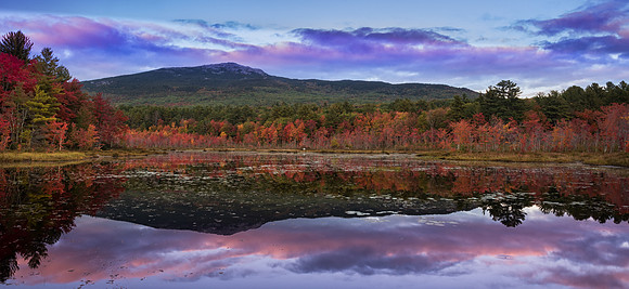 Fall Sky, Mt Monadnock and Perkins Pond, Jaffrey, NH