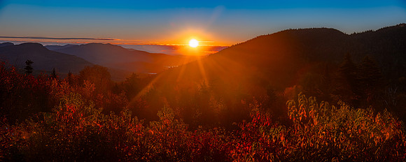 Golden Sunrise from CL Graham Wangan Overlook, White Mountains, NH.