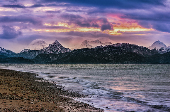 Sunrise from Homer Spit, Alaska