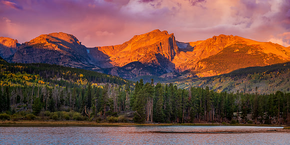Alpine Glow Over Hallett Peak, Colorado Rockies, Fall 2022.
