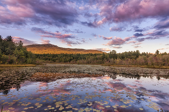 Summer Sunset, Perkins Pond & Mt. Monadnock, Jaffrey, NH