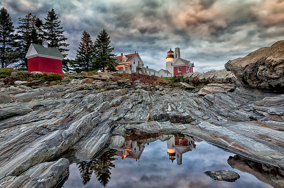 Reflections, Pemaquid Point Lighthouse,Maine