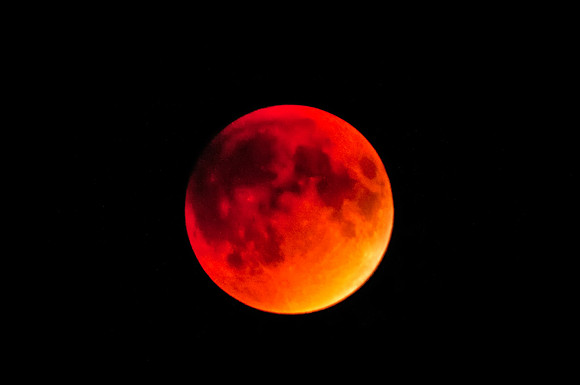 Blood Moon, Lunar Eclipse Over Amherst, NH