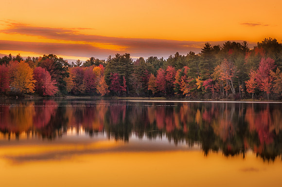 Sunset Over Zepher Lake, Fall 2015