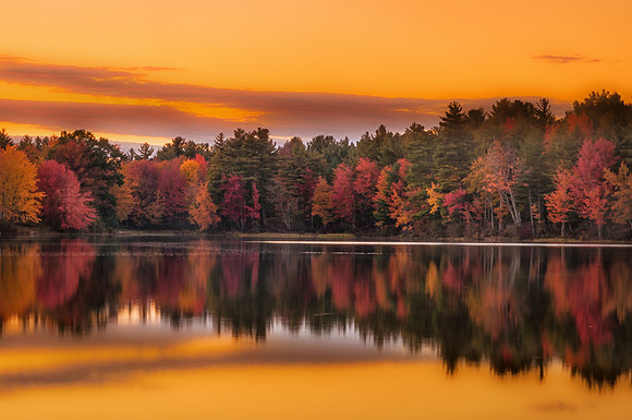 Sunset Over Zepher Lake Fall 2015
