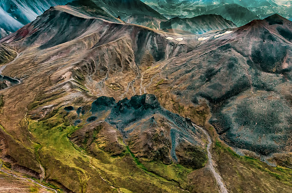 Wrangell St. Elias National Park, Drum Mountain Foothills, AK