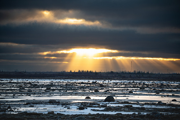 Sunrise Over the Hudson Bay. Churchill, Manitoba.  October 2026