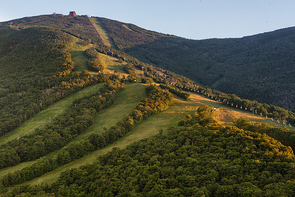 Cannon Mountain in Golden Light, Artist's Bluff, Franconia Notch, NH