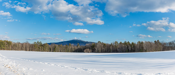 Panorama of Mt. Monadnock in Winter, 2021