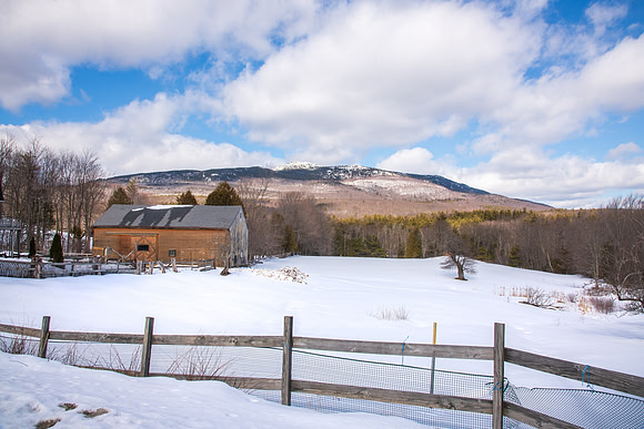 Barn in Winter with Mt. Monadnock. 2021.