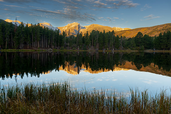 Sunrise Over Sprague Lake with Hallett Peak,  RMNP< Colorado. Fall, 2022.