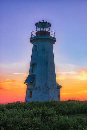 Ile Aux Perroquets Lighthouse at Sunset