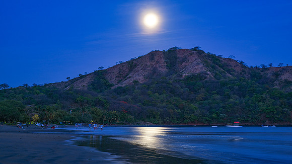 Moon Rising. Playa Del Coco, Costa Rica.  Spring 2021.