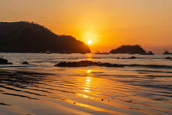 Sunset,  Playa Del Coco, Costa Rica.  Spring 2021.