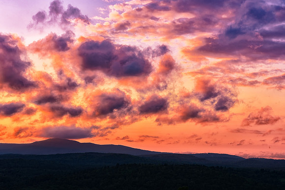 Sunset Explosion Over Monadnock Region, NH