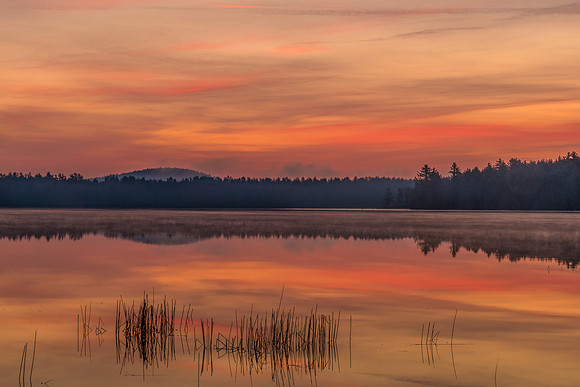 Orange Sunrise, Lake Massabesic, Auburn,NH