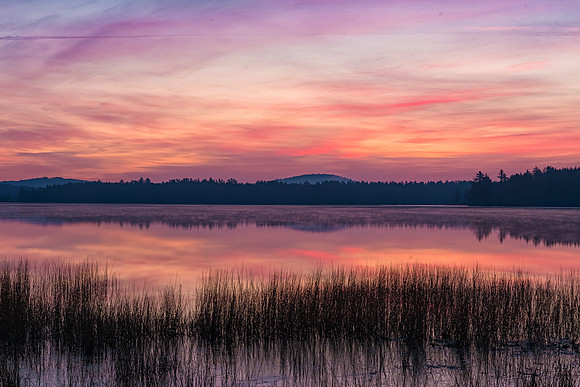 Purple Winter Sunrise, Lake Massabesic, Auburn,NH