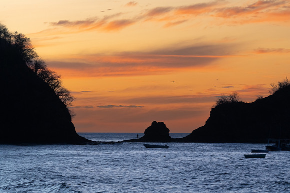Sunset, Playa Ocotal, Costa Rica.  March 2022.