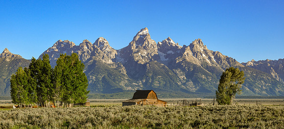 Mormon Row and Grand Tetons. Jackson, WY. June 2021.