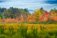 Gateway to Mt. Monadnock in Fall Panorama.  Jaffrey, NH.