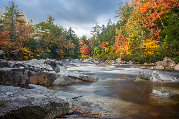 Swift River in Fall. White Mountains, New Hampshire.