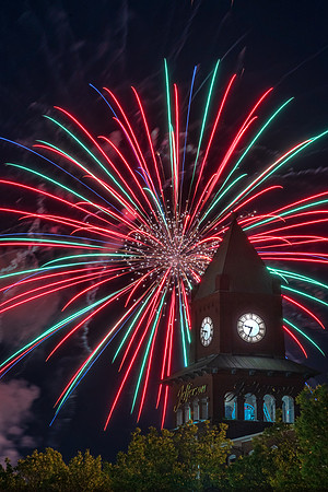 Happy 4th of July  NH. Jefferson Clock Tower, Manchester NH July 3, 2018