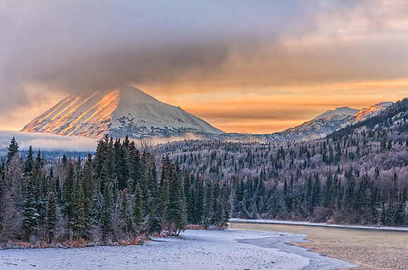 Sunset, Cooper Landing, Kenai Pennisula, Alaska