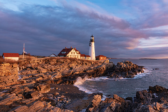 December Sunrise, Portland Head Light, 2018