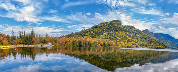 Echo Lake Panorama, White Mountains, Fall 2019