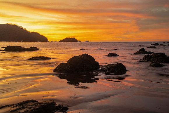 Sunset, Playa del Coco, Costa Rica.  March 2022.