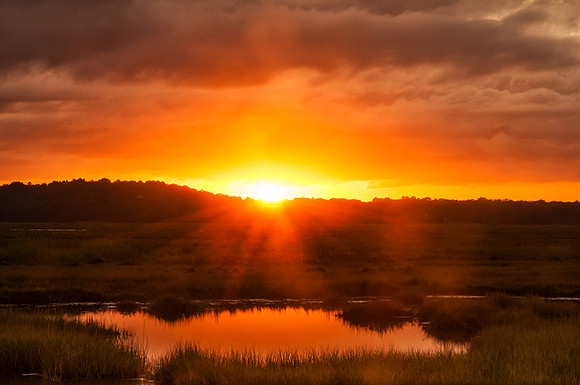 Sunset Over Plum Island, MA