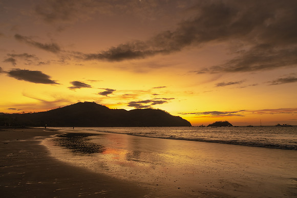 Sunset, Playa del Coco, Costa Rica.  March 2022.
