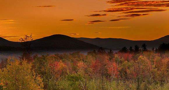 White Mountains from Sugar Hill, Franconia, NH, Fall 2016
