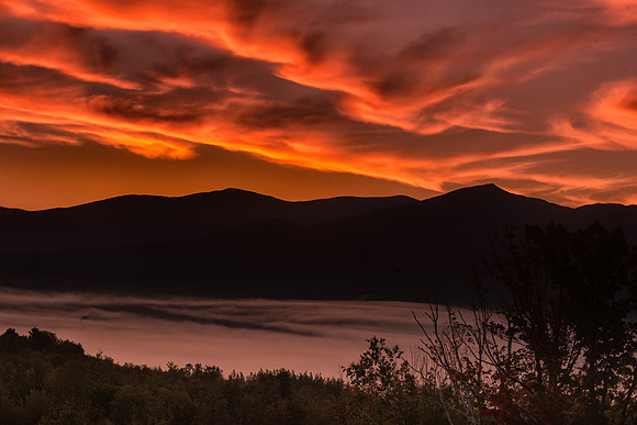 Sunrise, Presidential Range, Sugar Hill, NH 2016