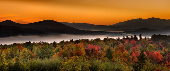 White Mountains from Sugar Hill, Franconia, NH, Fall 2016