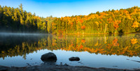 Fall Morning at Rocky Gorge Pond, White Mountains, NH.
