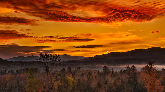Sunrise Over the Presidentials,Fall 2014